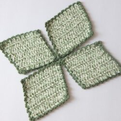 Sage green set of 4 coasters