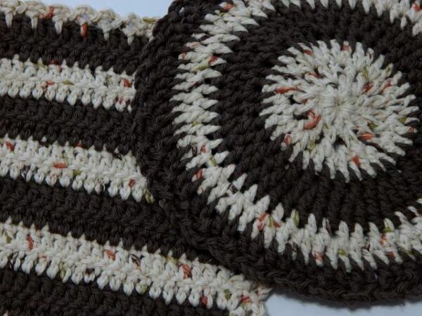 Brown Multicolored Pot Holders, set of 2 - Image 3