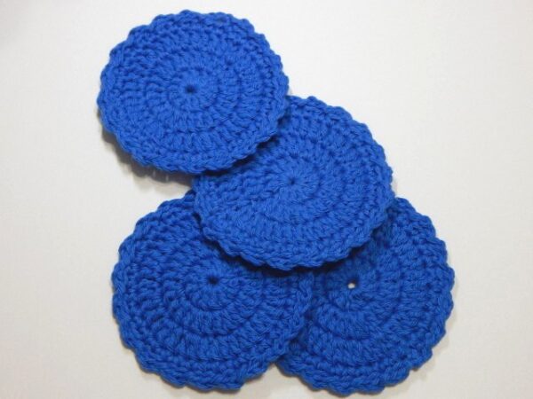 Soft Blue coasters, set of 4